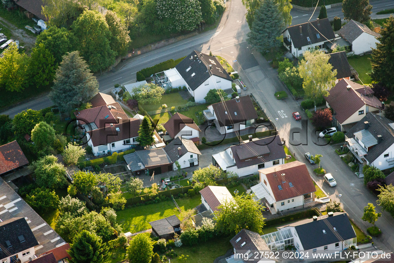 Gerberastraße 4 à le quartier Stupferich in Karlsruhe dans le département Bade-Wurtemberg, Allemagne d'en haut