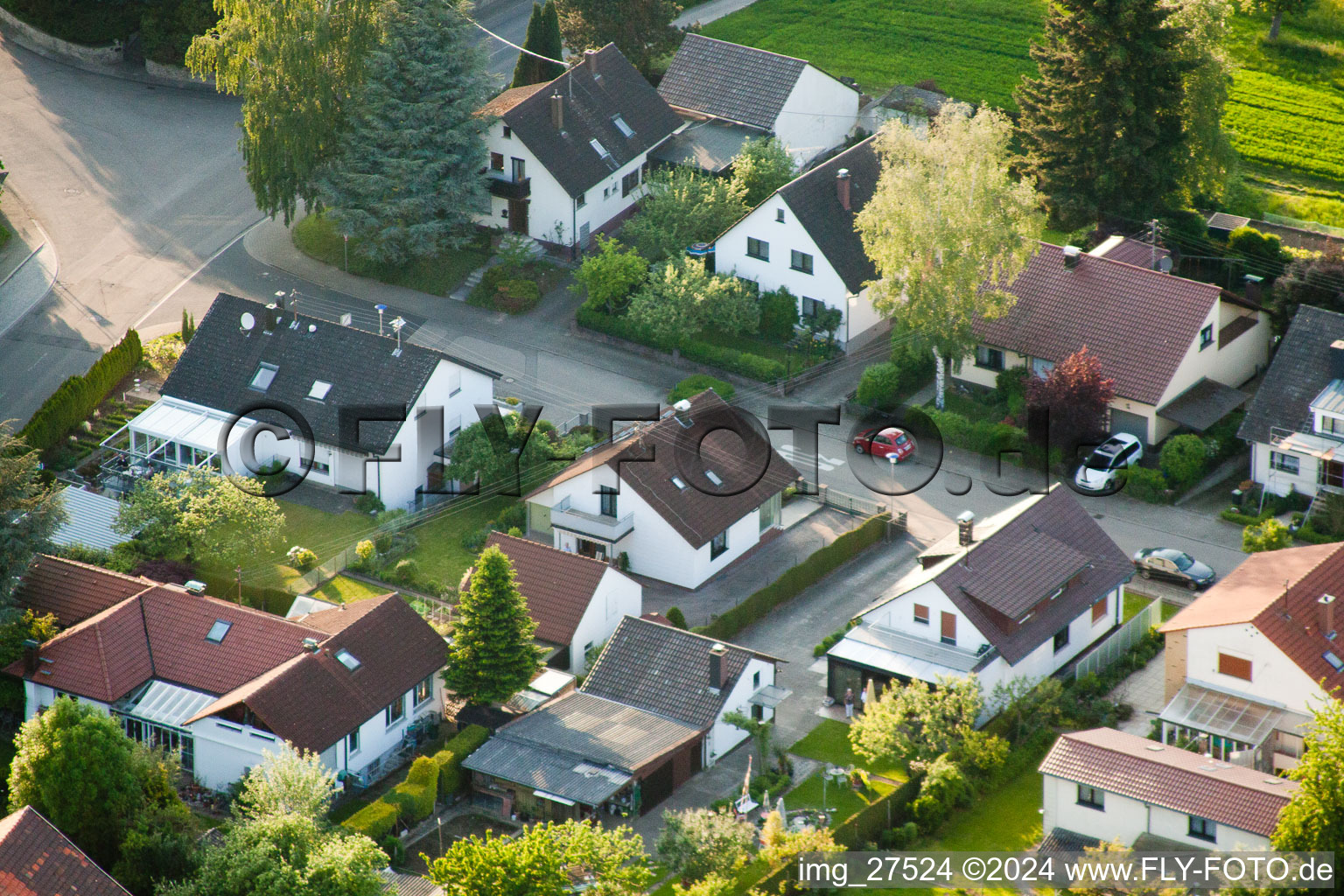 Gerberastraße 4 à le quartier Stupferich in Karlsruhe dans le département Bade-Wurtemberg, Allemagne hors des airs