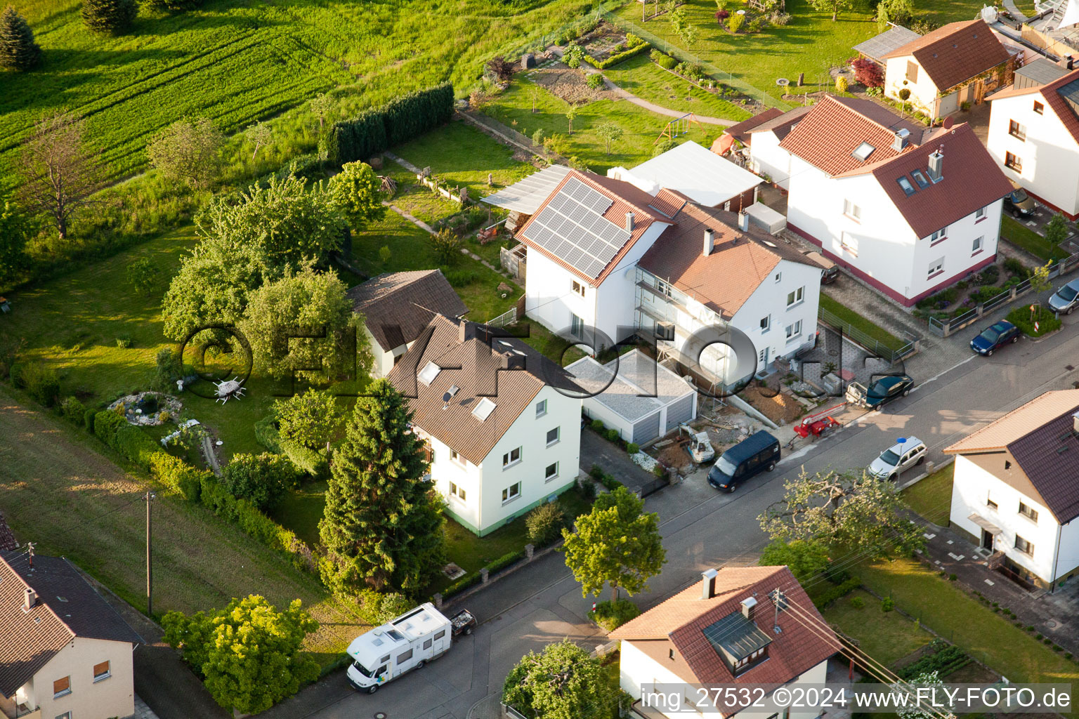 Image drone de Quartier Stupferich in Karlsruhe dans le département Bade-Wurtemberg, Allemagne