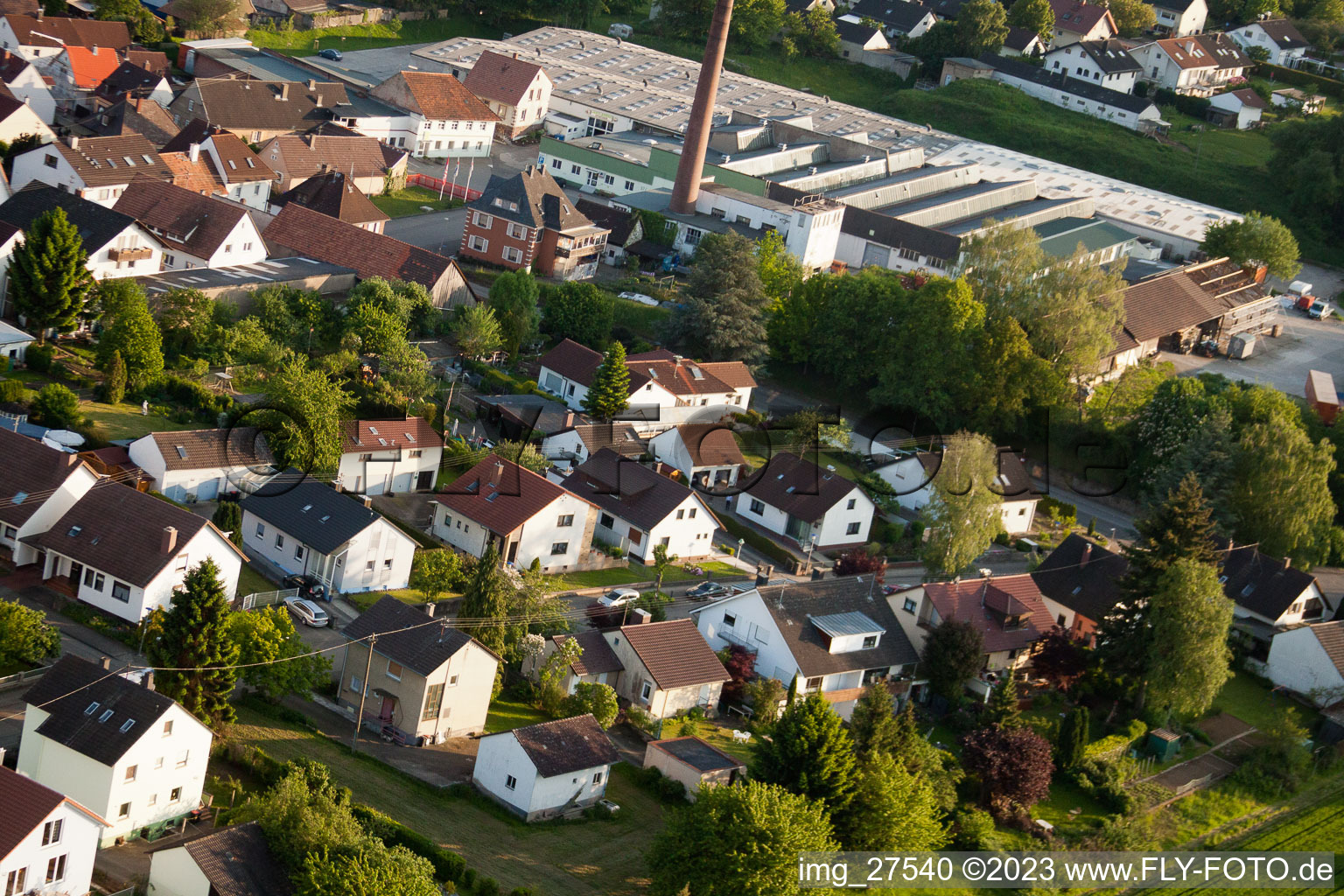 Image drone de Gerberastraße 4 à le quartier Stupferich in Karlsruhe dans le département Bade-Wurtemberg, Allemagne