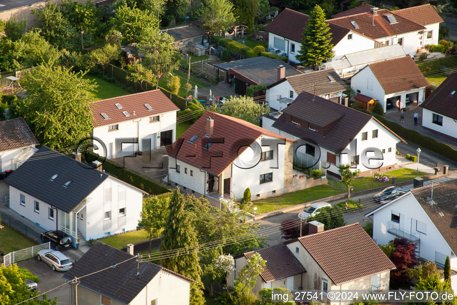 Quartier Stupferich in Karlsruhe dans le département Bade-Wurtemberg, Allemagne d'en haut