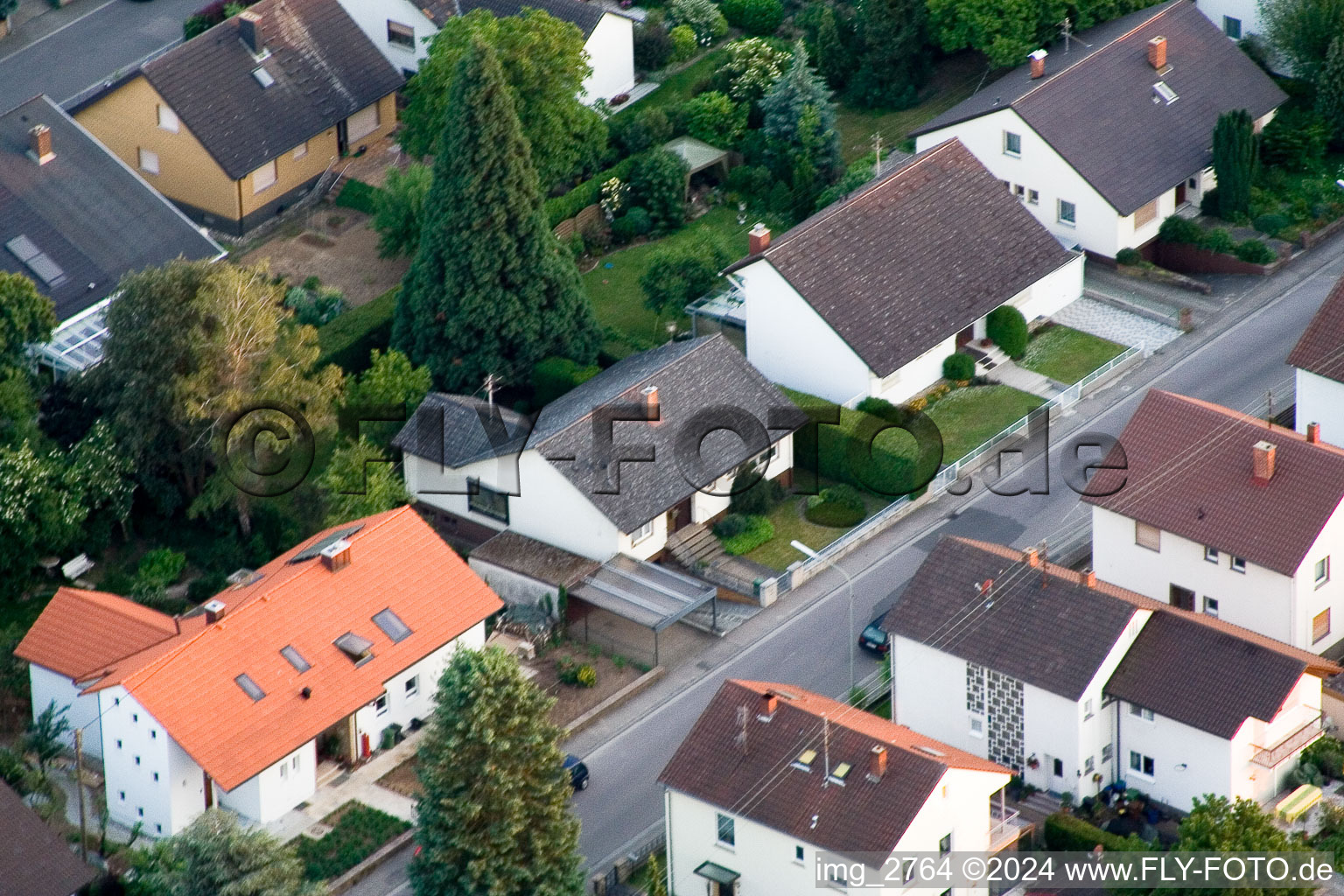 Vue aérienne de Zeppelinstr. à Kandel dans le département Rhénanie-Palatinat, Allemagne