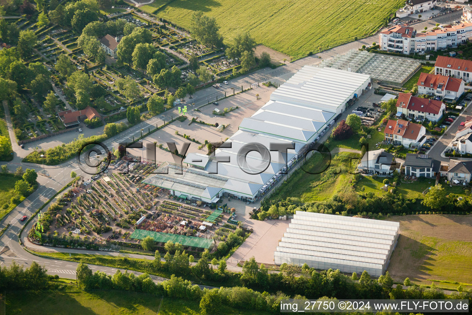 Photographie aérienne de Wagner Florapark GmbH à Wiesloch dans le département Bade-Wurtemberg, Allemagne