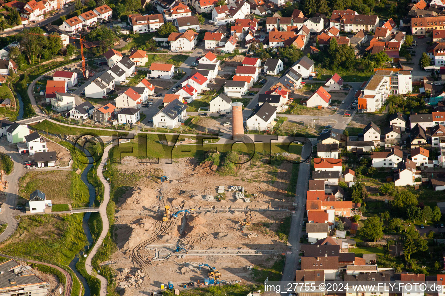 Vue aérienne de Tour de séchage à Rauenberg dans le département Bade-Wurtemberg, Allemagne