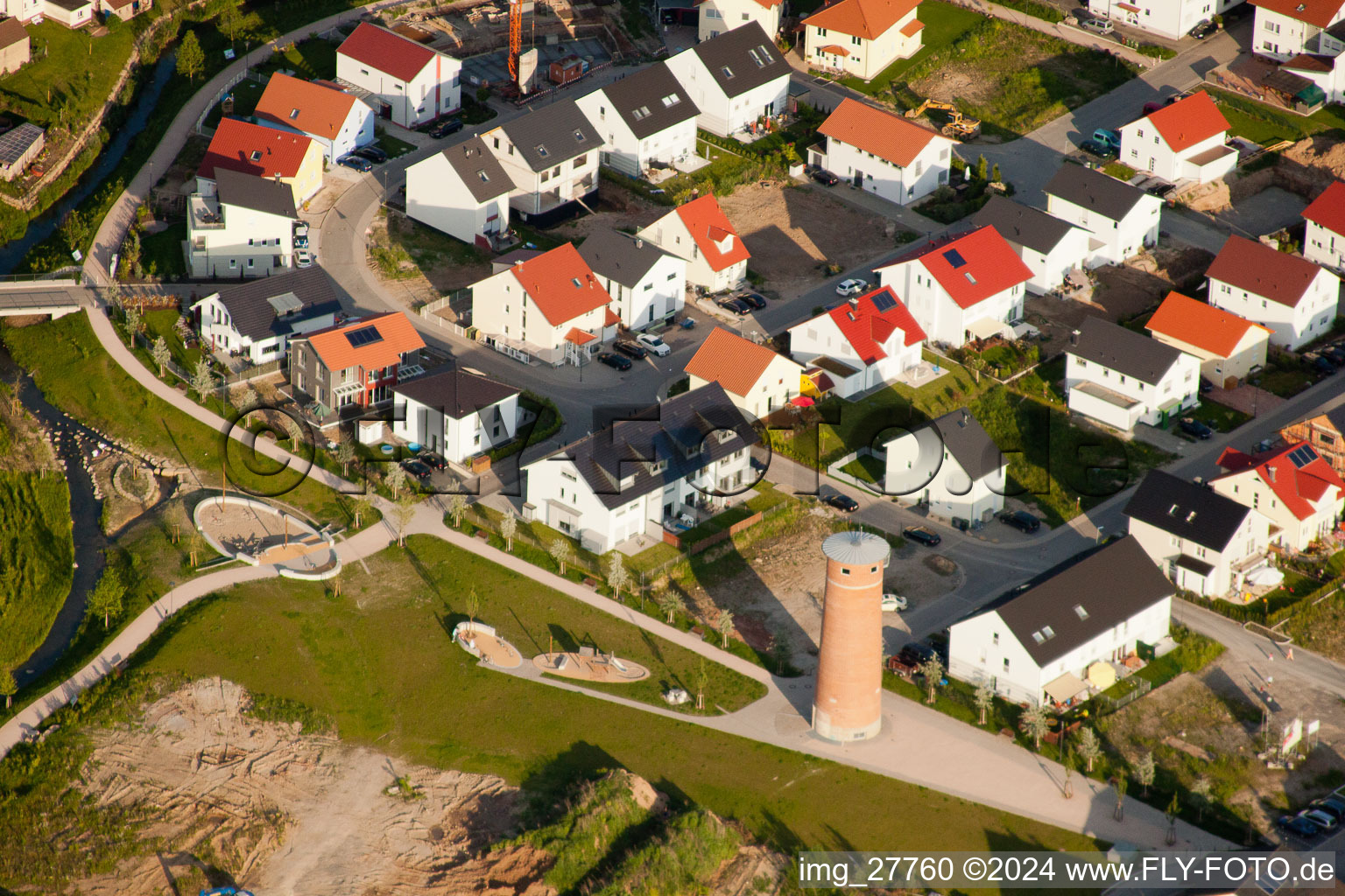 Vue aérienne de Tour de séchage à Rauenberg dans le département Bade-Wurtemberg, Allemagne