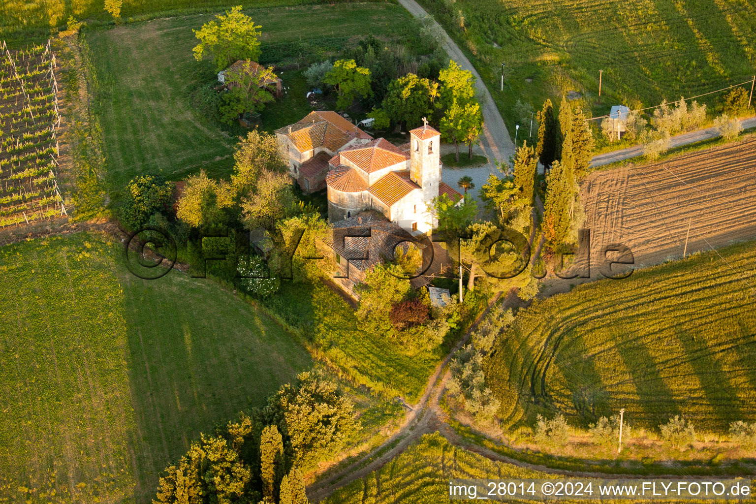 Vue aérienne de Pescaia dans le département Toscane, Italie