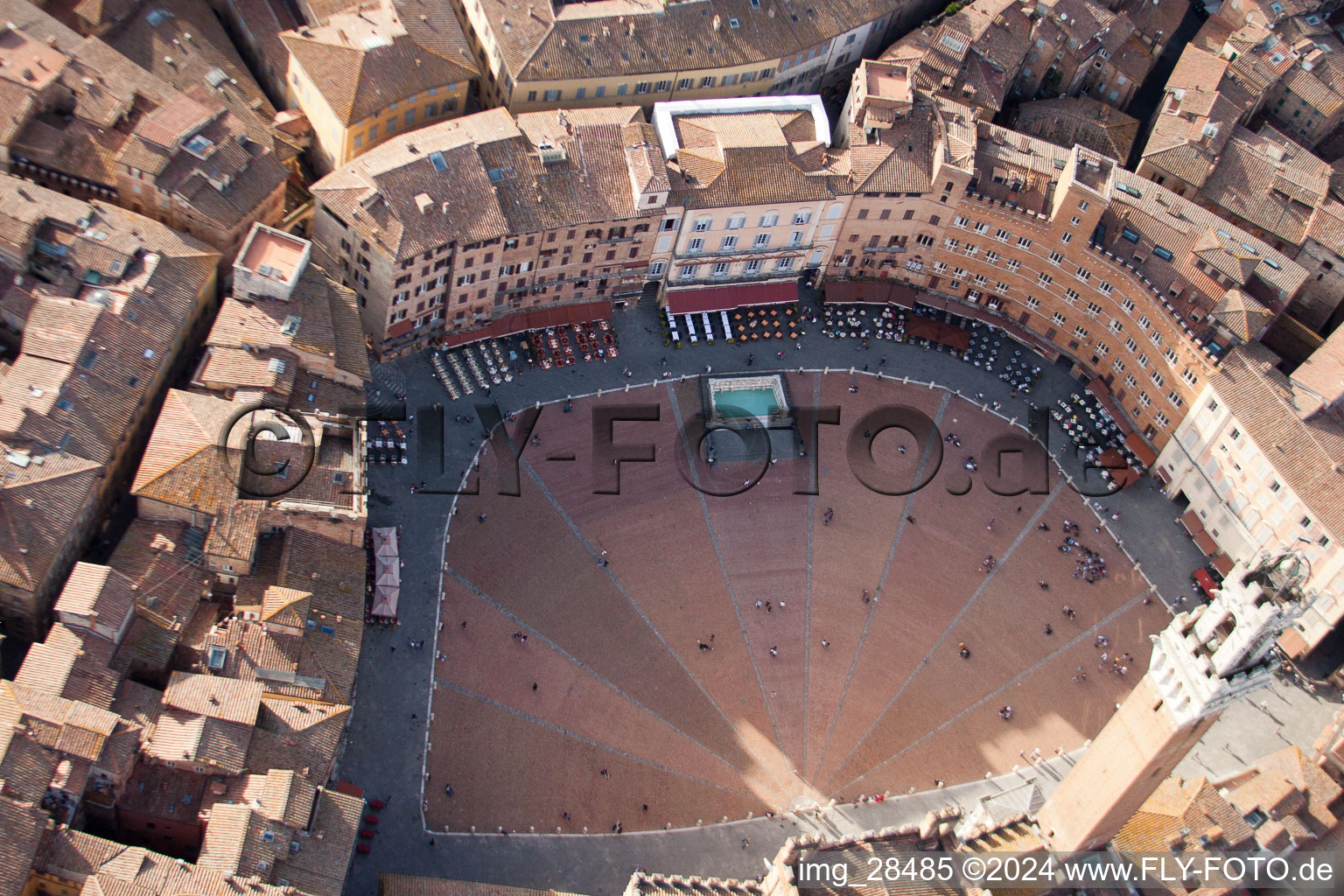 Photographie aérienne de Siena dans le département Siena, Italie