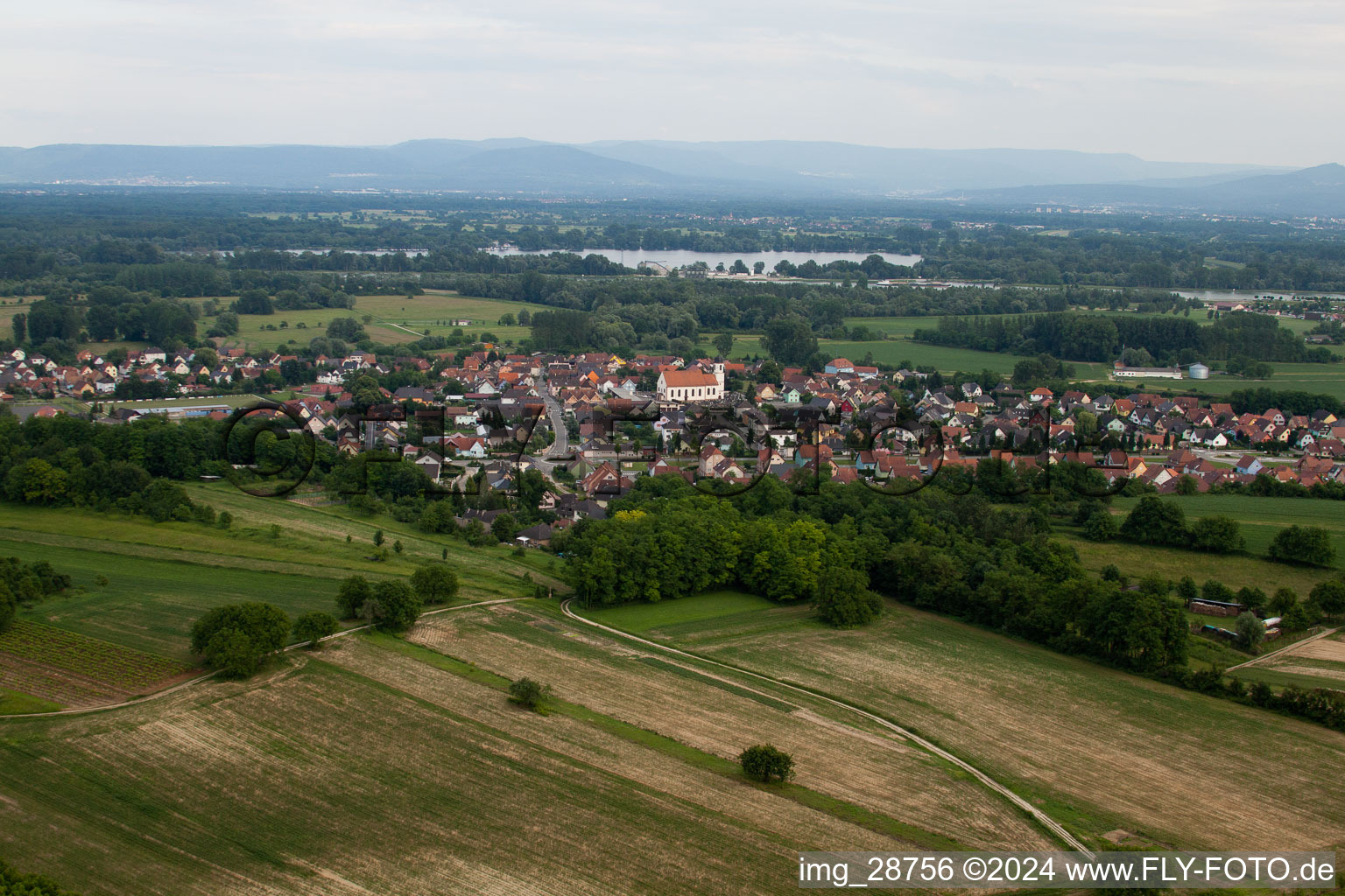 Mothern dans le département Bas Rhin, France vue du ciel