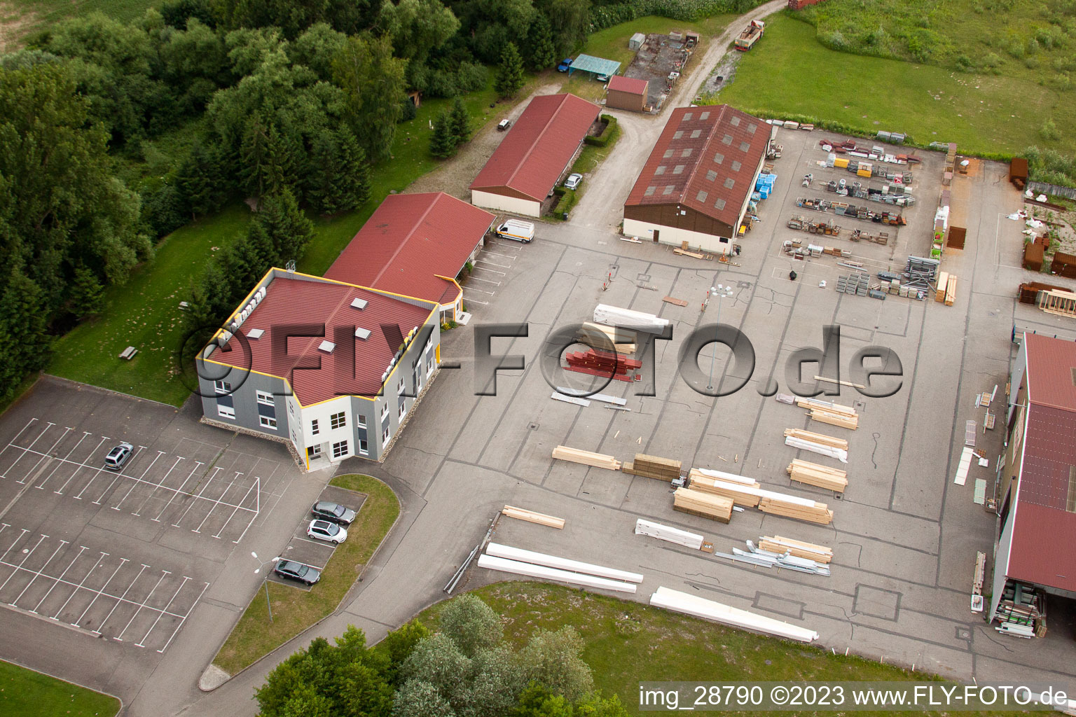 Photographie aérienne de Loup des systèmes à Roppenheim dans le département Bas Rhin, France