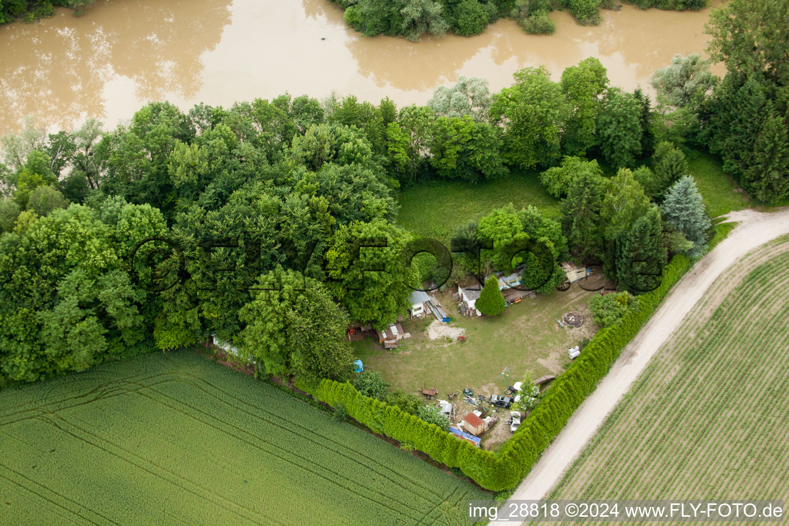 Dalhunden dans le département Bas Rhin, France d'en haut