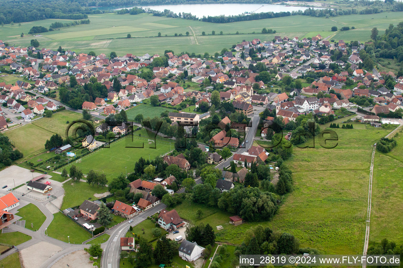 Dalhunden dans le département Bas Rhin, France hors des airs