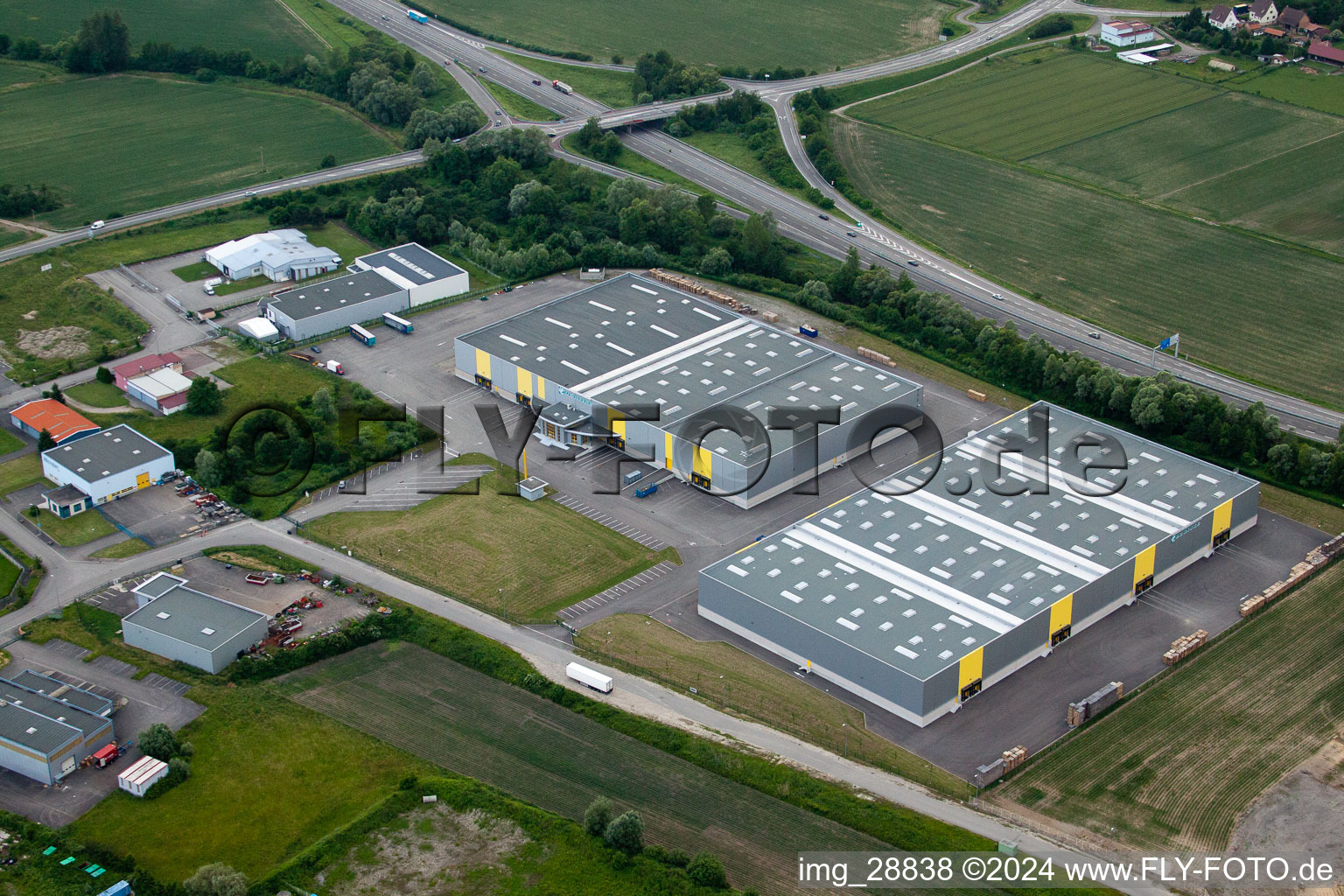 Vue aérienne de De Rijke à Drusenheim dans le département Bas Rhin, France