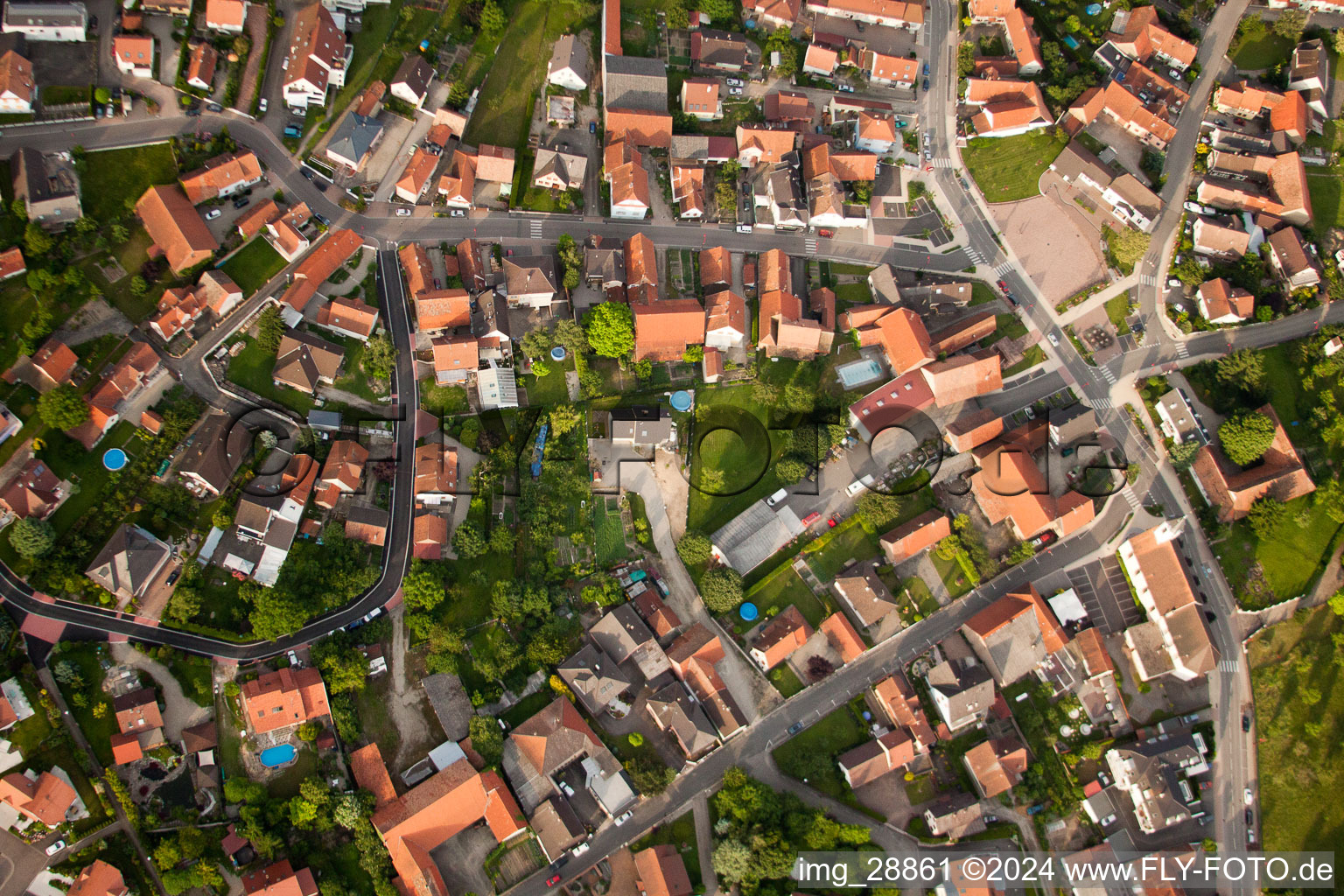 Photographie aérienne de Kilstett dans le département Bas Rhin, France