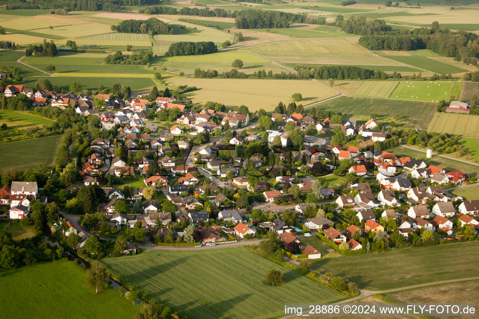 Vue oblique de Quartier Diersheim in Rheinau dans le département Bade-Wurtemberg, Allemagne