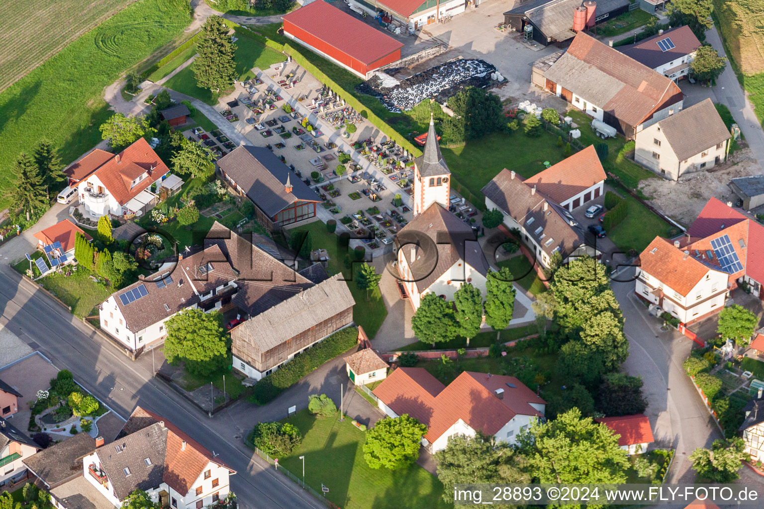 Photographie aérienne de Vue sur le village à le quartier Linx in Rheinau dans le département Bade-Wurtemberg, Allemagne