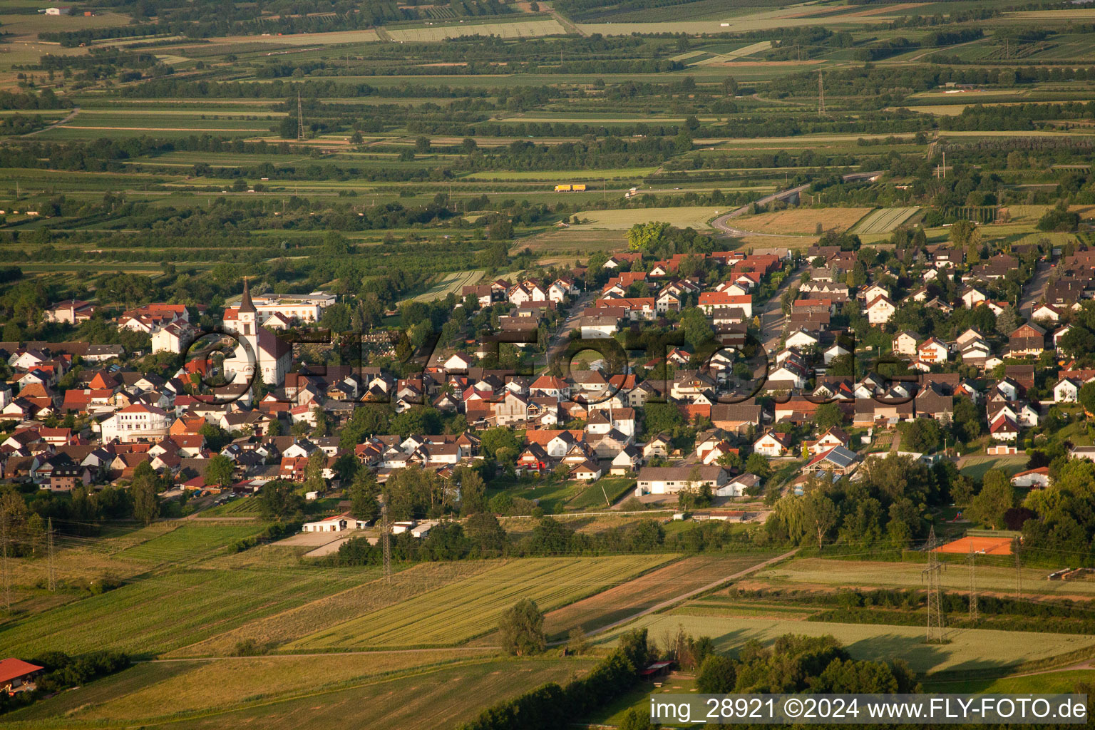 Quartier Urloffen in Appenweier dans le département Bade-Wurtemberg, Allemagne vue du ciel