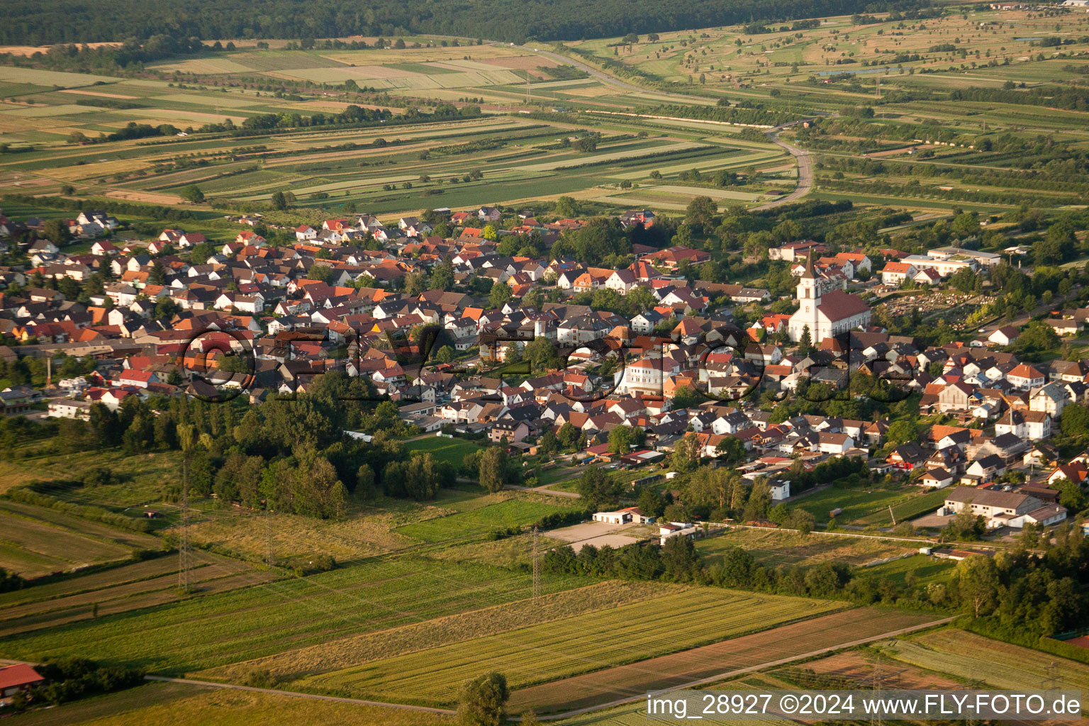 Quartier Urloffen in Appenweier dans le département Bade-Wurtemberg, Allemagne d'un drone