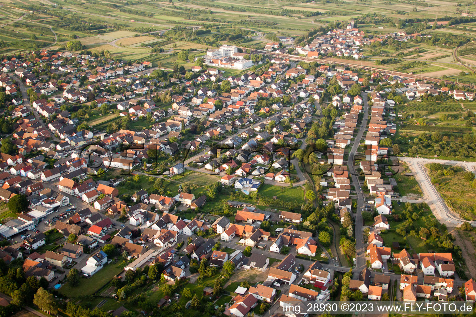 Photographie aérienne de Rue Runzweg à le quartier Urloffen in Appenweier dans le département Bade-Wurtemberg, Allemagne