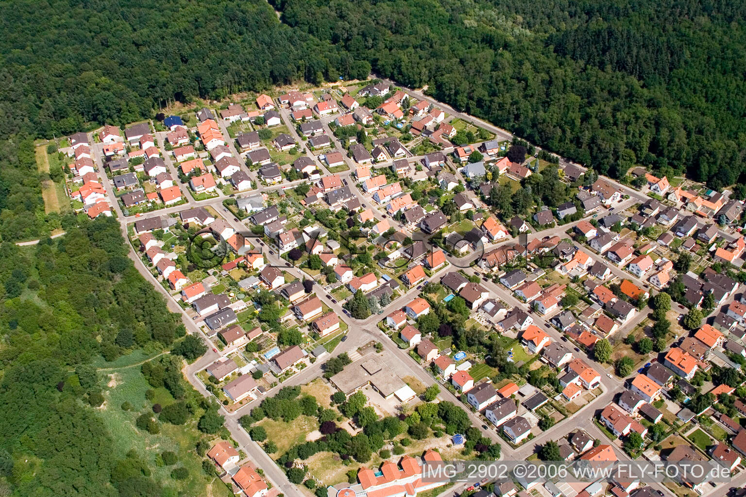 Photographie aérienne de Sud à Jockgrim dans le département Rhénanie-Palatinat, Allemagne