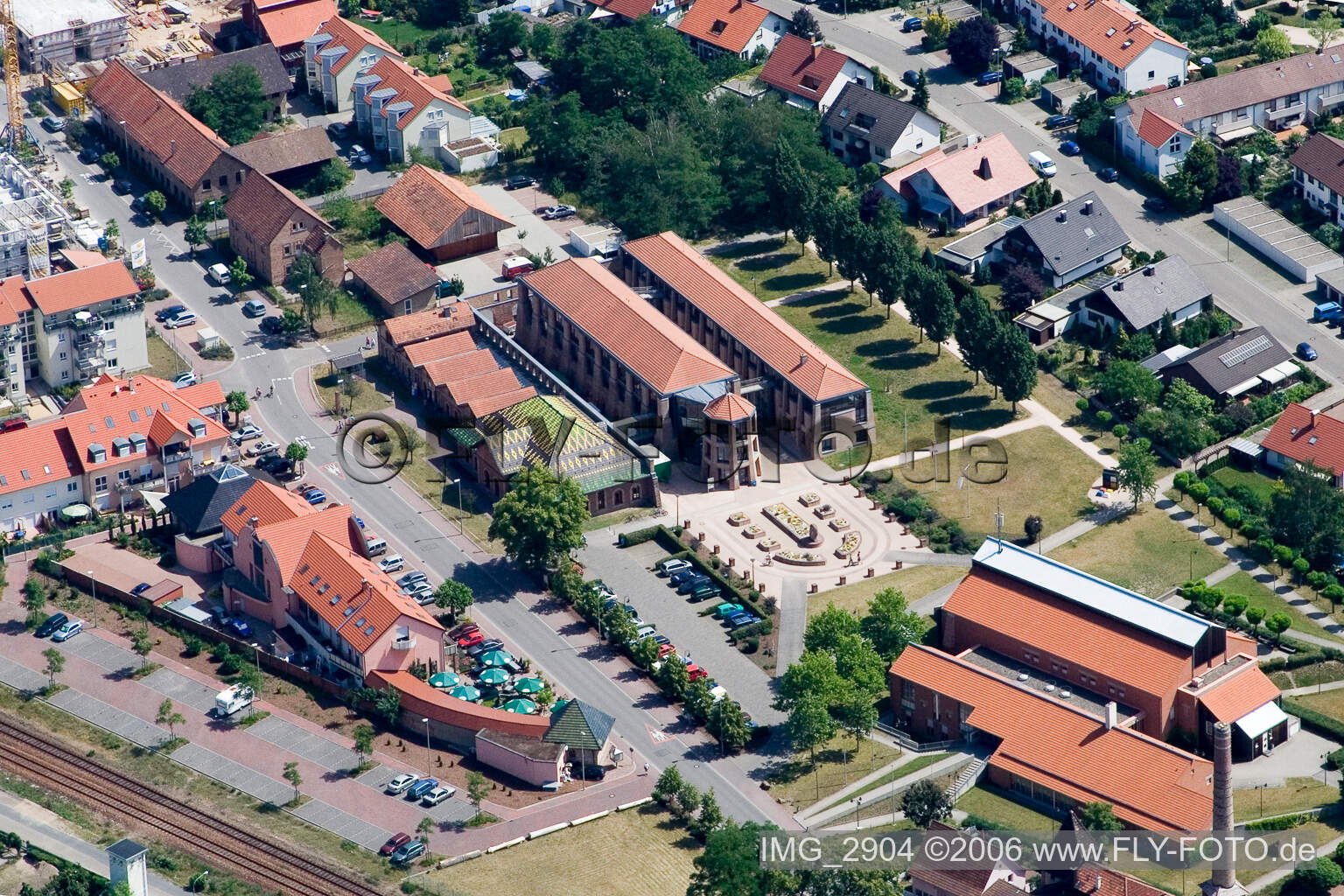 Photographie aérienne de Musée de la briqueterie à Jockgrim dans le département Rhénanie-Palatinat, Allemagne