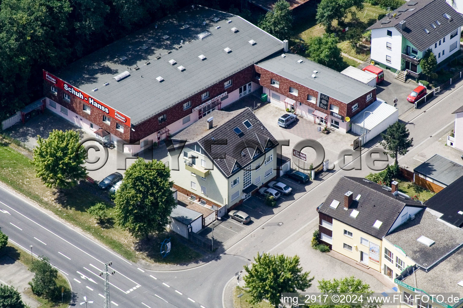 Vue aérienne de Lauterburgerstr. à Kandel dans le département Rhénanie-Palatinat, Allemagne