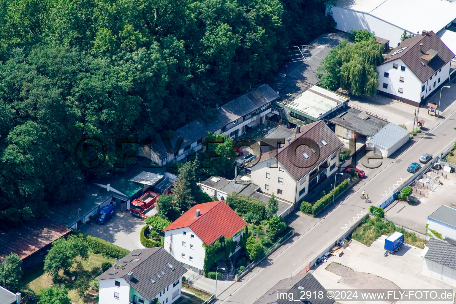 Image drone de Elsässerstr à Kandel dans le département Rhénanie-Palatinat, Allemagne