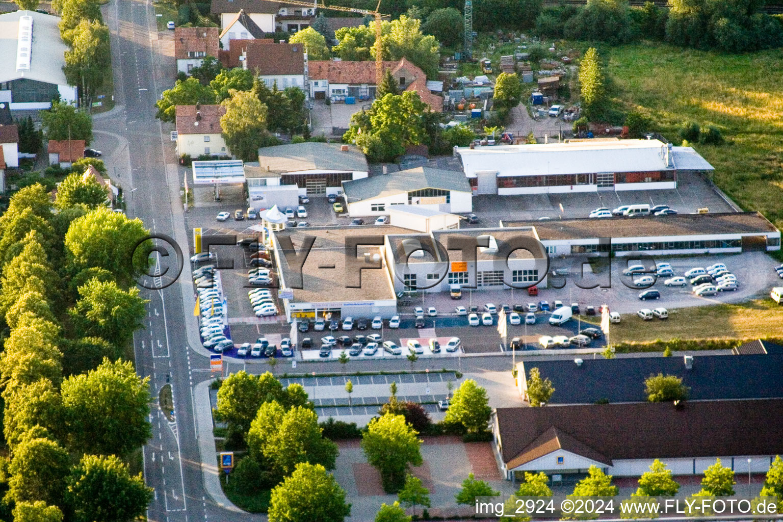 Vue aérienne de Lauterburgerstr. à Kandel dans le département Rhénanie-Palatinat, Allemagne