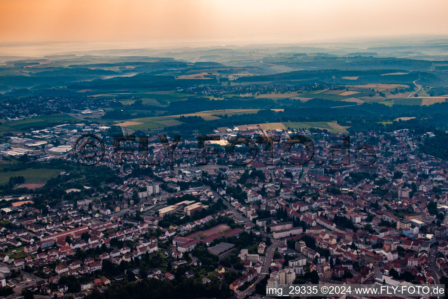 Pirmasens dans le département Rhénanie-Palatinat, Allemagne vue du ciel