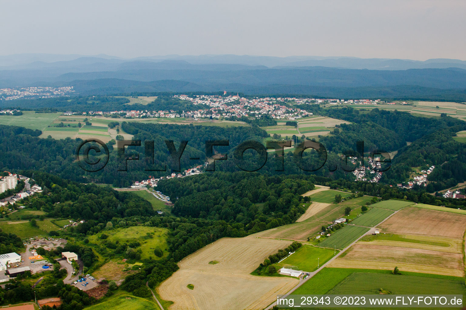 Erlenbrunn dans le département Rhénanie-Palatinat, Allemagne d'en haut