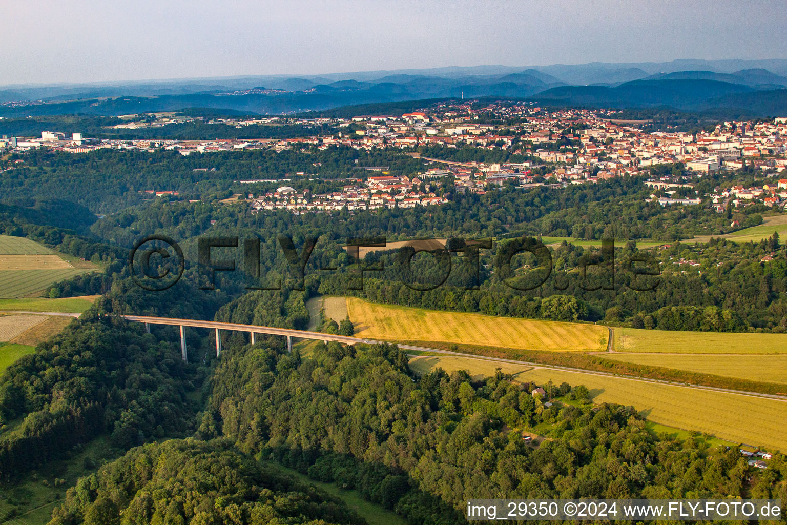 Vue d'oiseau de Pirmasens dans le département Rhénanie-Palatinat, Allemagne