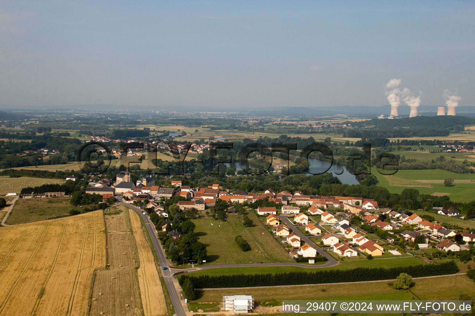 Photographie aérienne de Berg-sur-Moselle dans le département Moselle, France