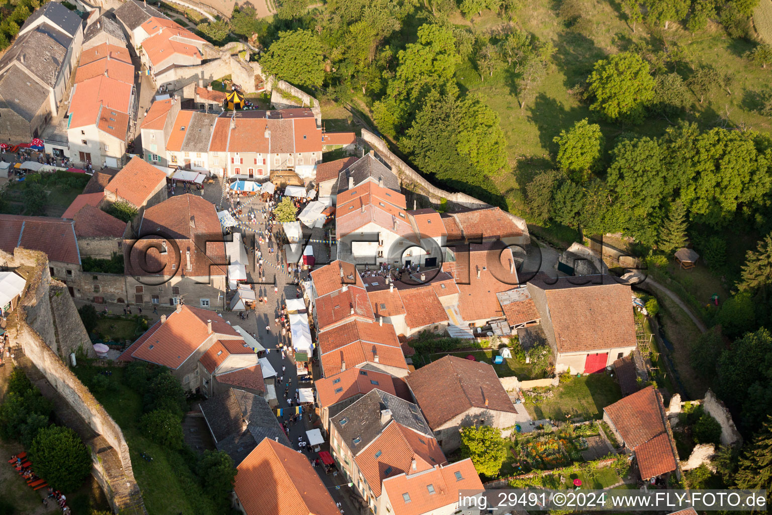 Rodemack dans le département Moselle, France d'en haut