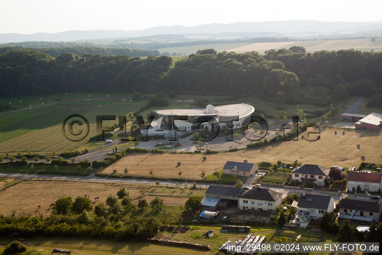 Vue aérienne de Breistroff-la-Grande dans le département Moselle, France