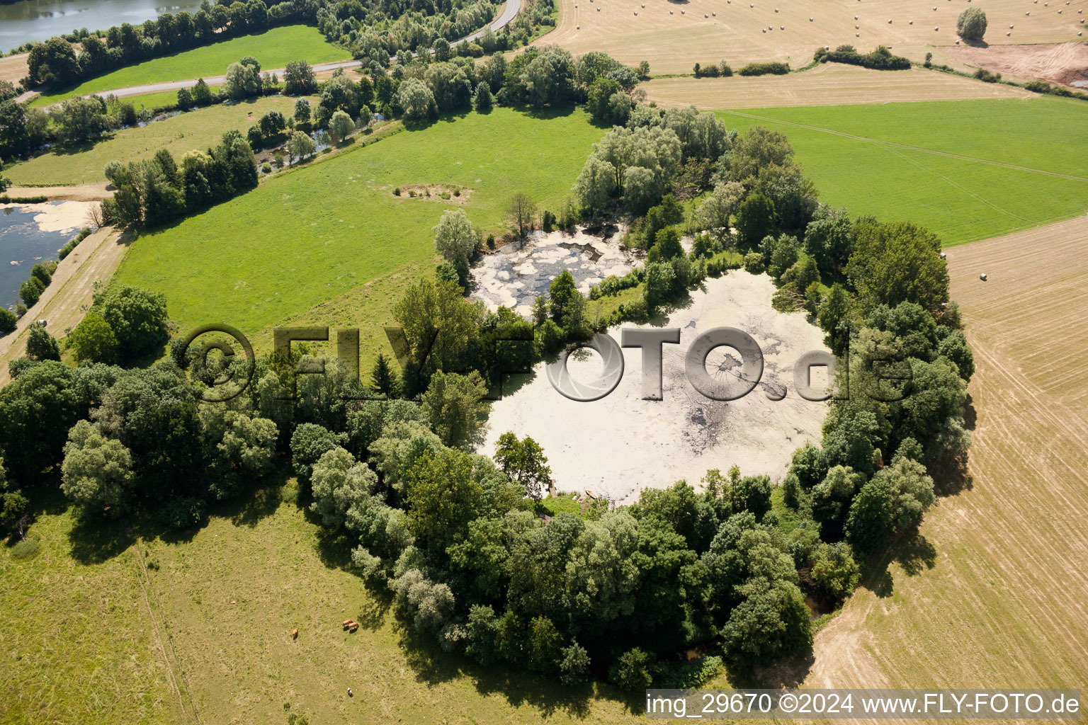 Vue oblique de Gavisse dans le département Moselle, France