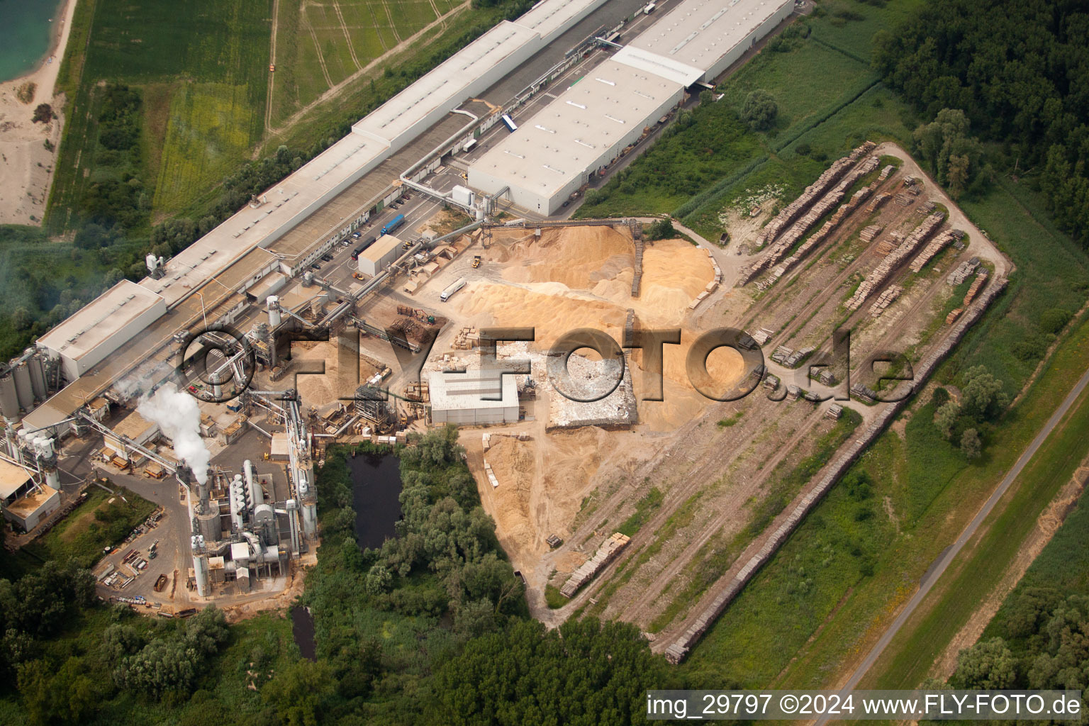 Meubles et boiseries Nolte à Germersheim dans le département Rhénanie-Palatinat, Allemagne vue d'en haut