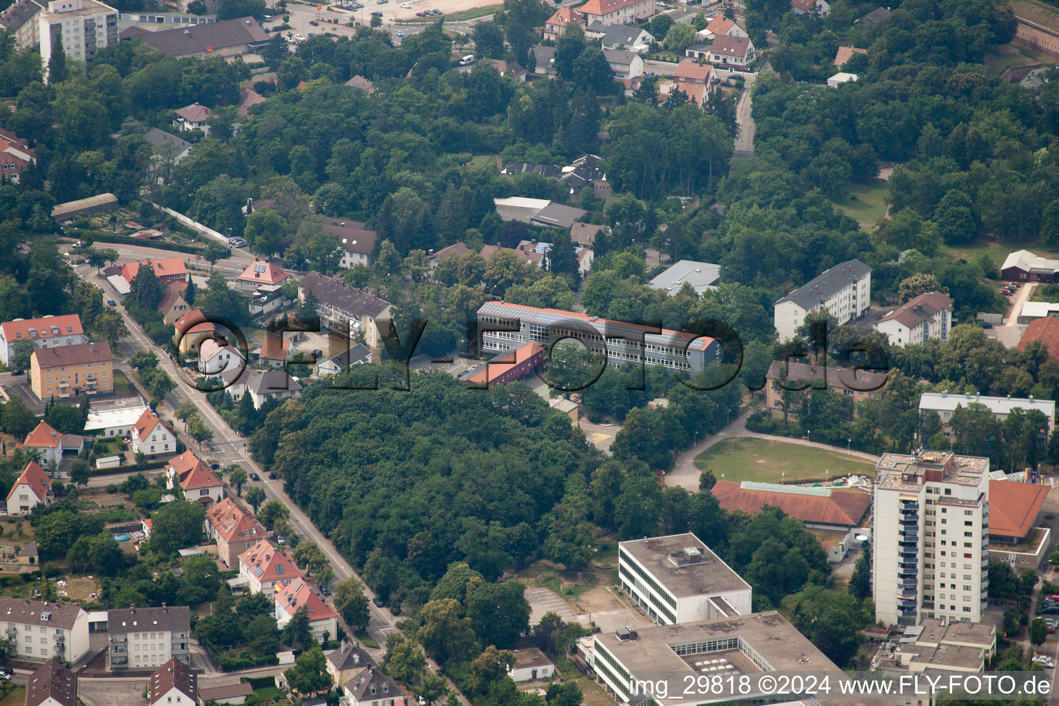 Image drone de Germersheim dans le département Rhénanie-Palatinat, Allemagne