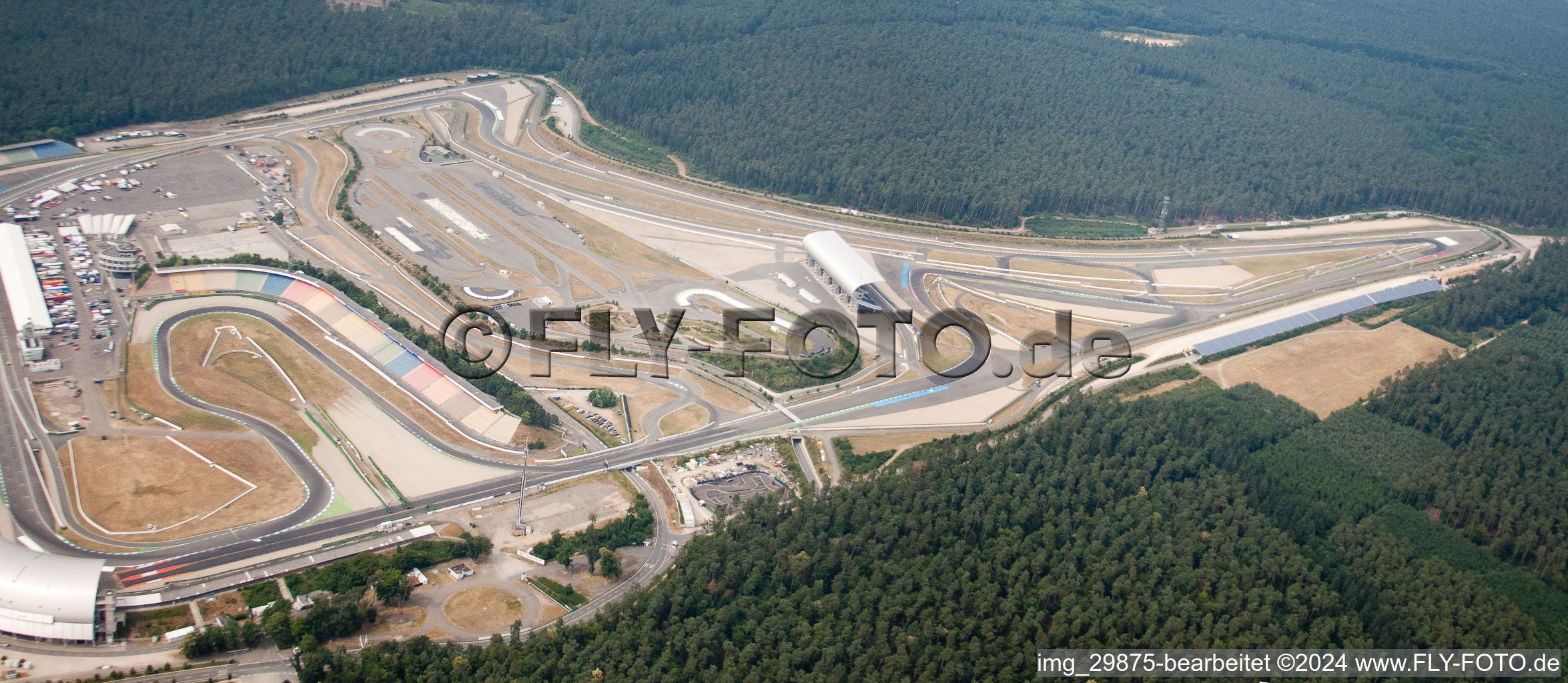 Vue aérienne de Motodrome à Hockenheim dans le département Bade-Wurtemberg, Allemagne