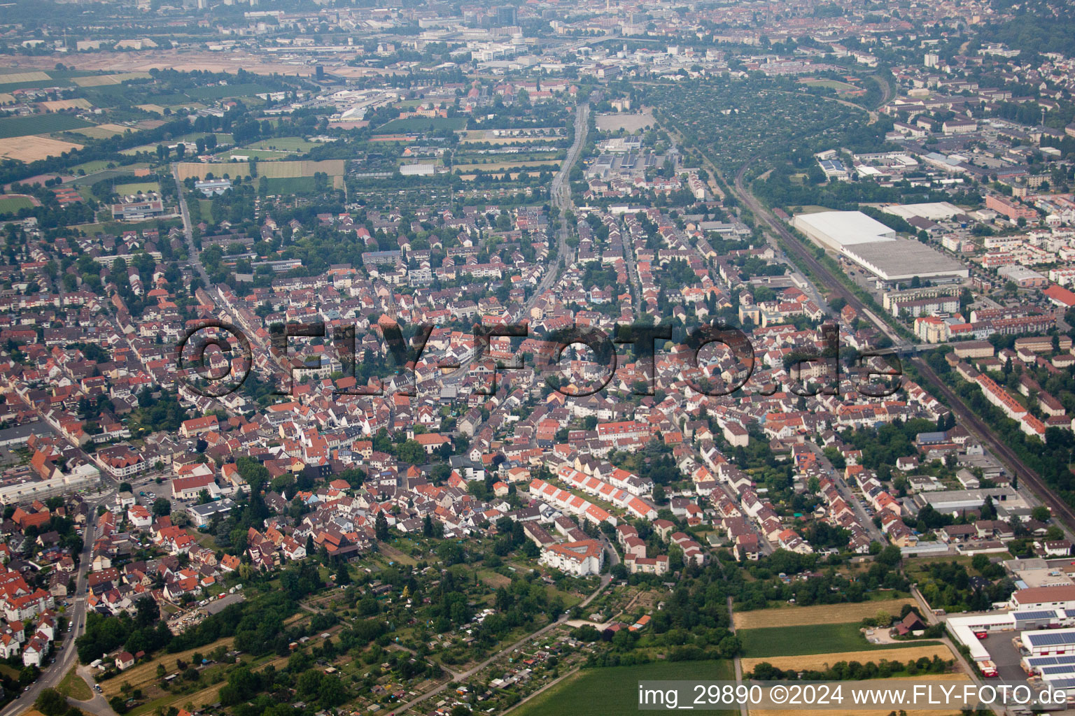 Photographie aérienne de Quartier Kirchheim in Heidelberg dans le département Bade-Wurtemberg, Allemagne