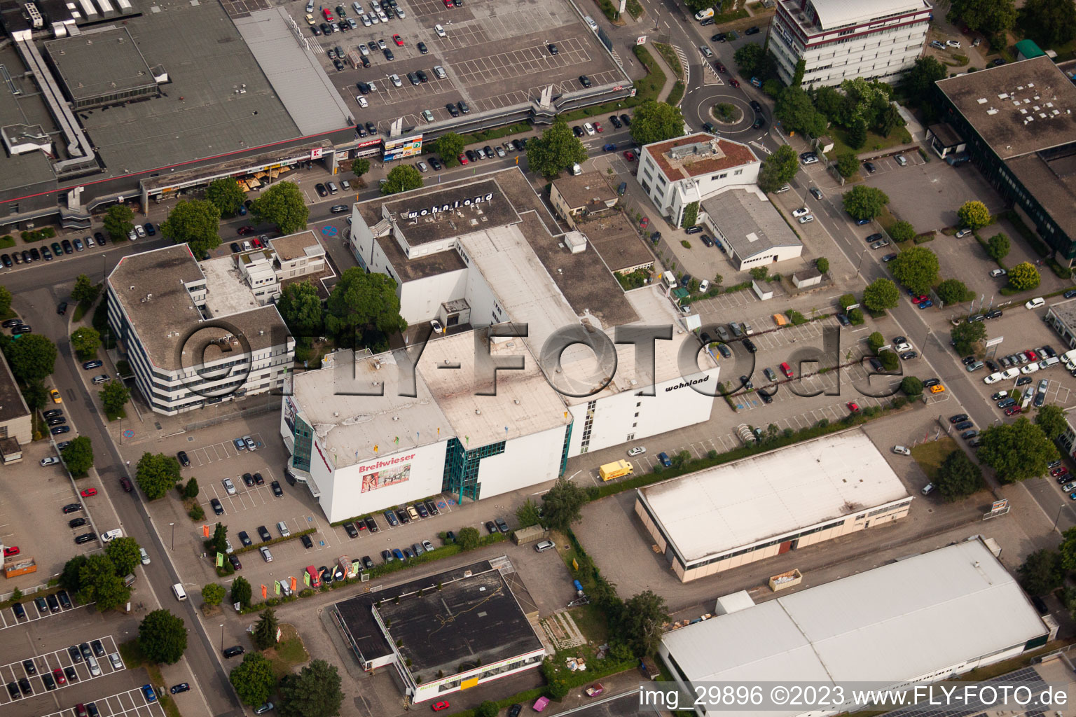 Vue aérienne de Quartier résidentiel de Breitwieser à le quartier Rohrbach in Heidelberg dans le département Bade-Wurtemberg, Allemagne