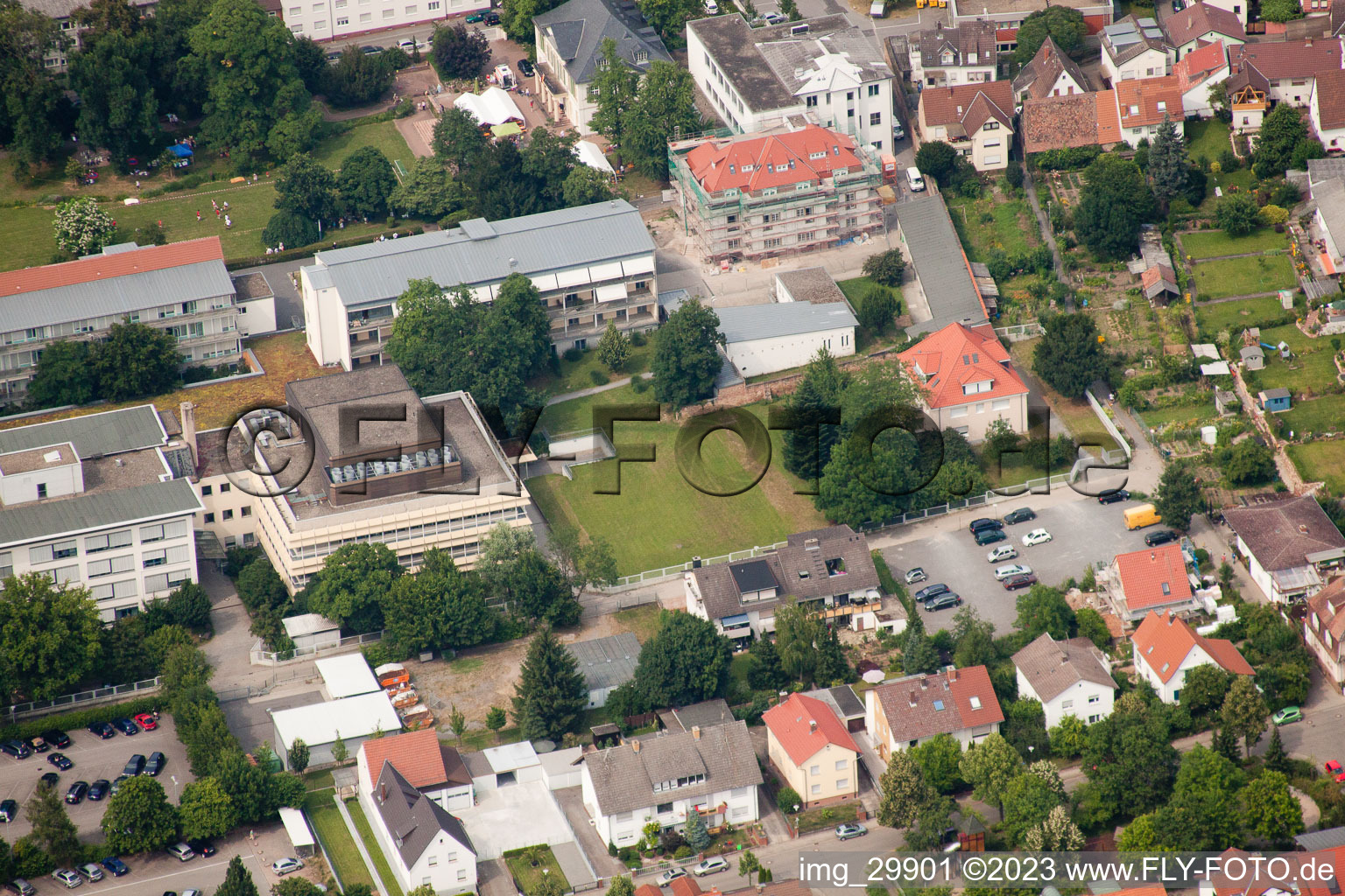 Vue aérienne de Clinique thoracique à le quartier Rohrbach in Heidelberg dans le département Bade-Wurtemberg, Allemagne