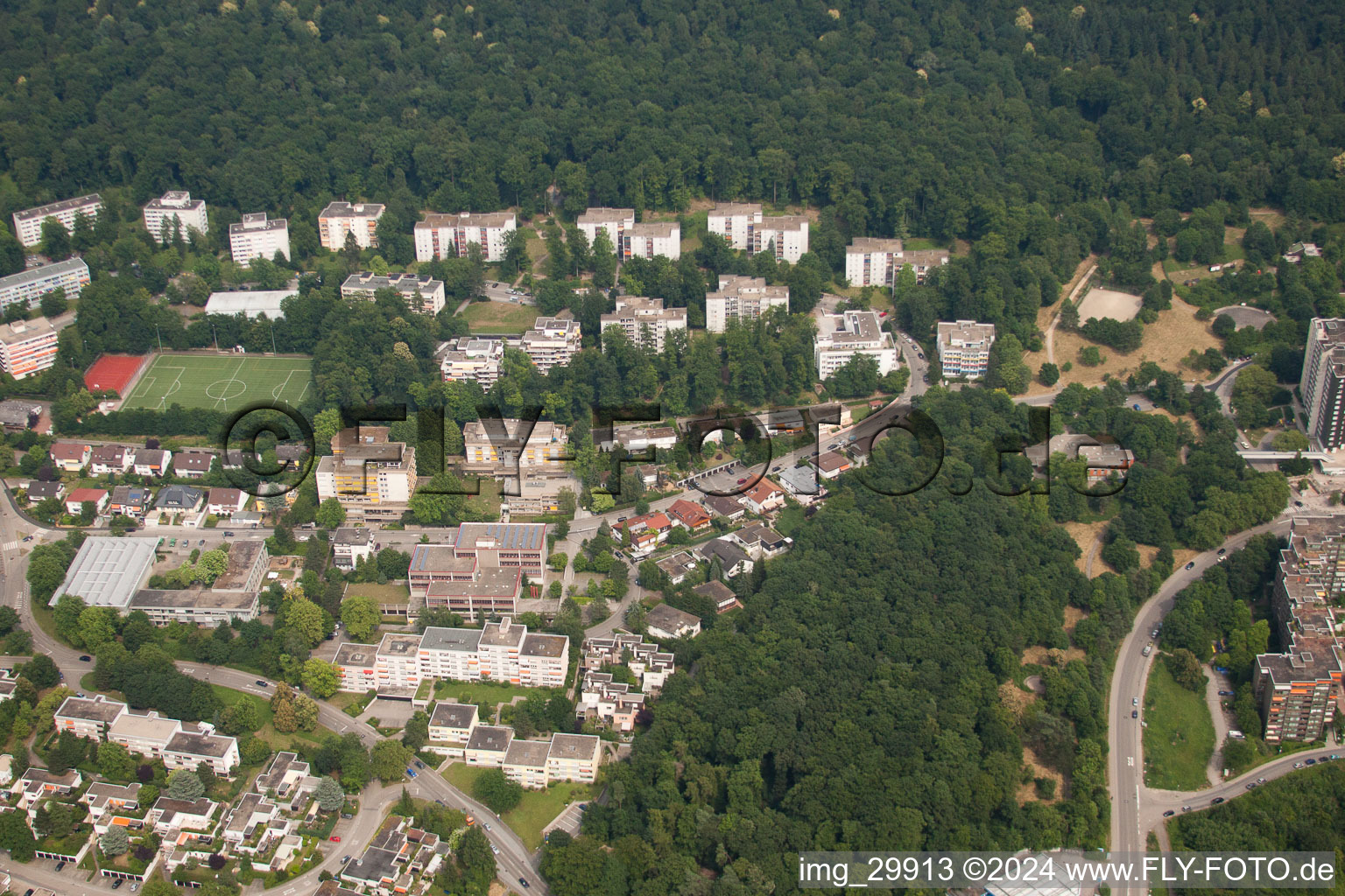 Vue aérienne de HD-Boxberg à le quartier Boxberg in Heidelberg dans le département Bade-Wurtemberg, Allemagne