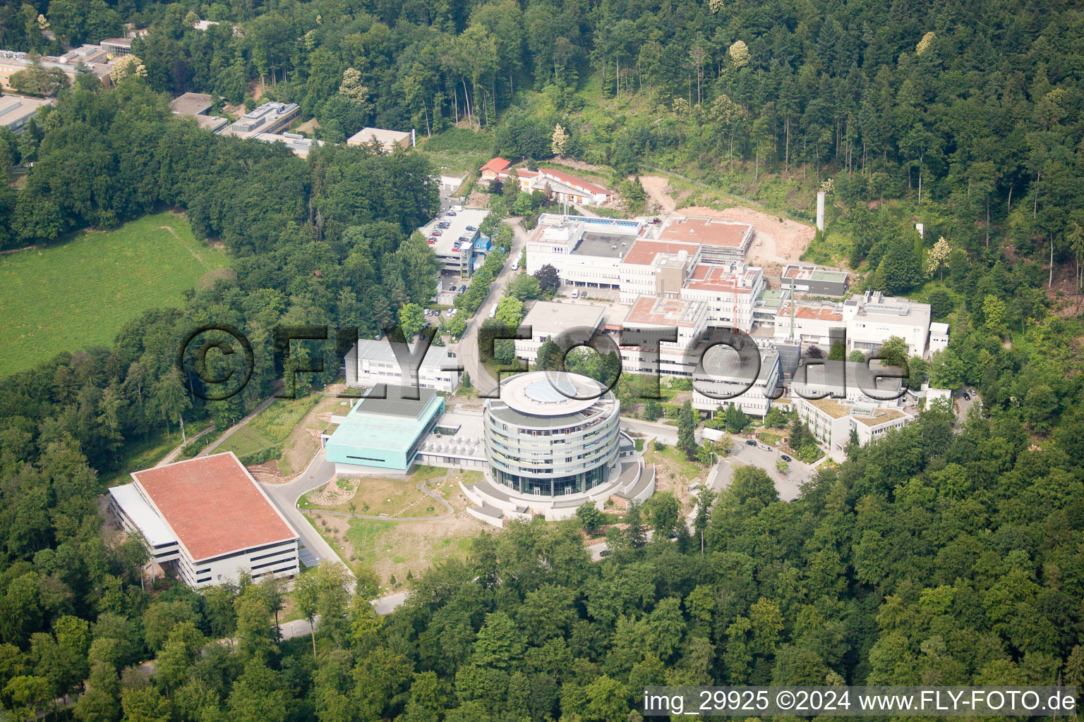 Vue aérienne de EMBL à le quartier Boxberg in Heidelberg dans le département Bade-Wurtemberg, Allemagne