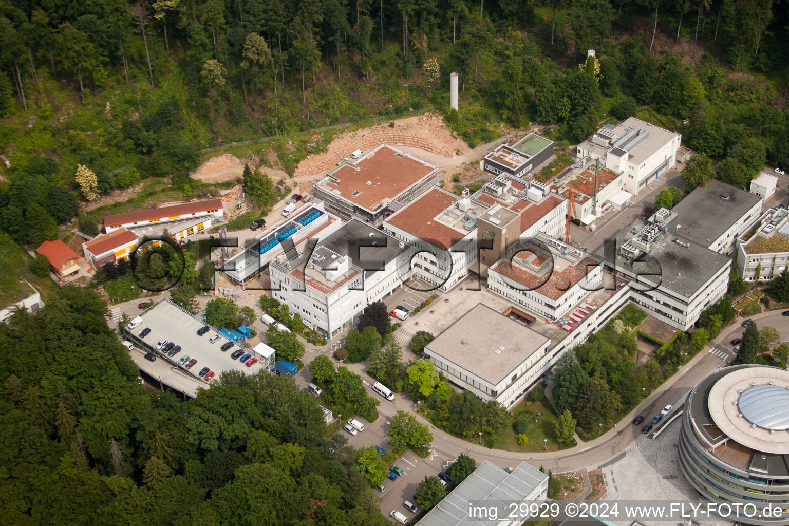 Vue oblique de EMBL à le quartier Rohrbach in Heidelberg dans le département Bade-Wurtemberg, Allemagne