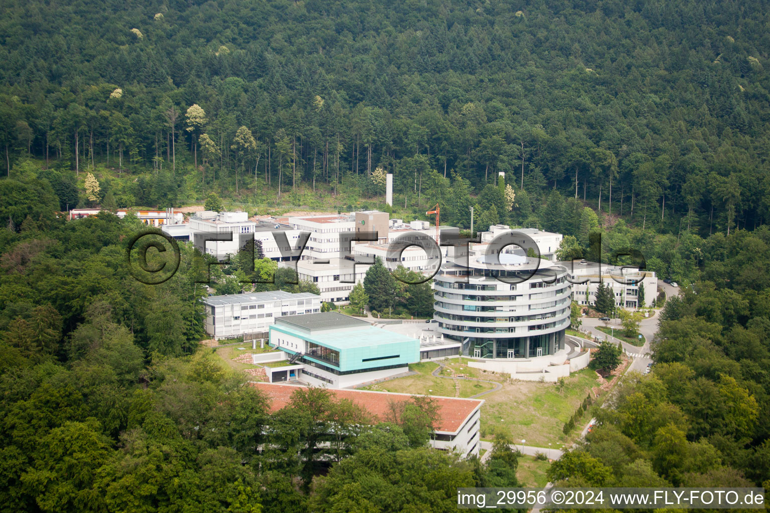 EMBL à le quartier Rohrbach in Heidelberg dans le département Bade-Wurtemberg, Allemagne vue d'en haut