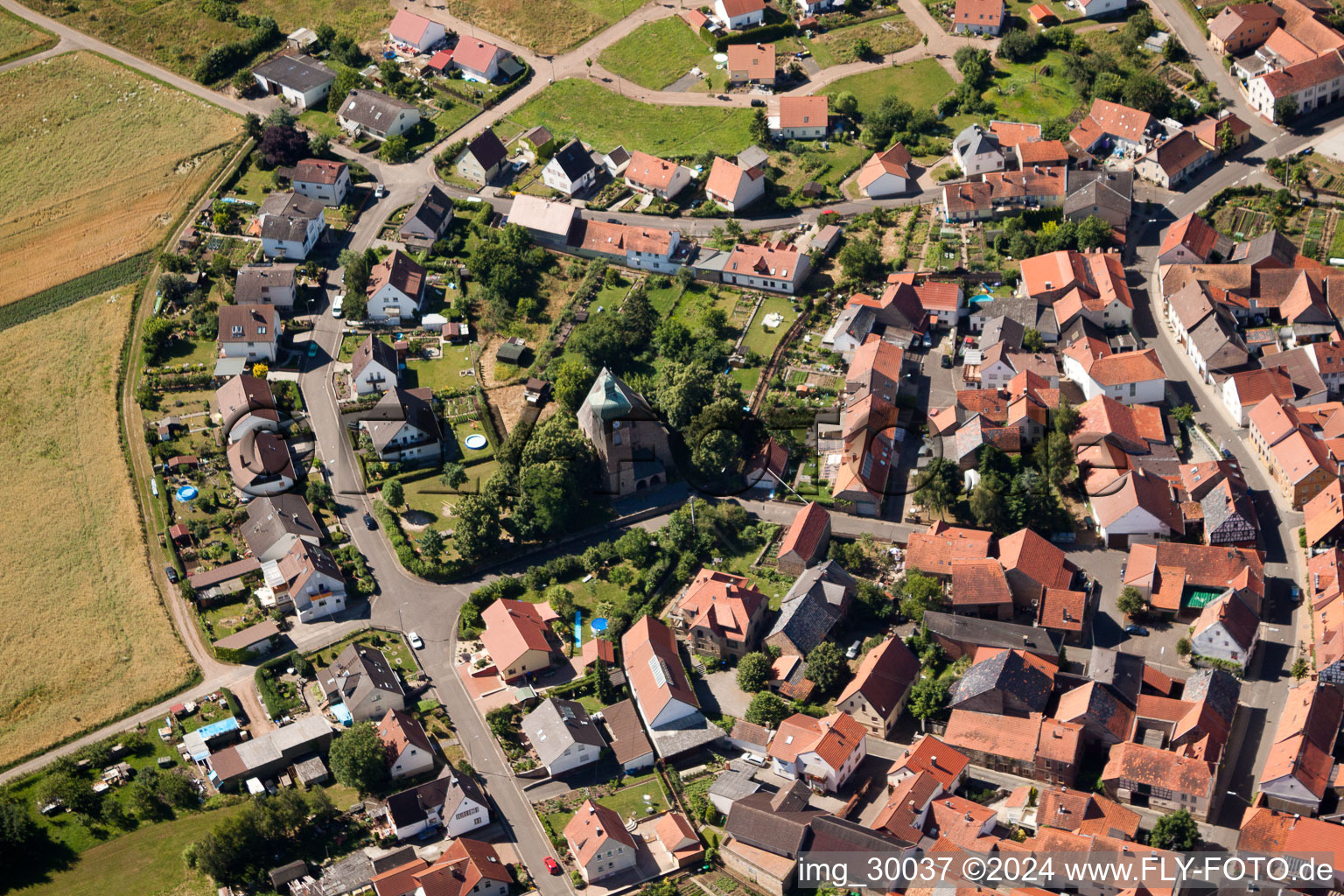 Photographie aérienne de Dans le quartier du Neudorferhof à Duchroth dans le département Rhénanie-Palatinat, Allemagne