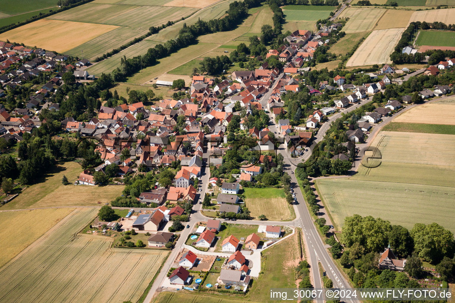 Photographie aérienne de Vue sur le village à Dreisen dans le département Rhénanie-Palatinat, Allemagne