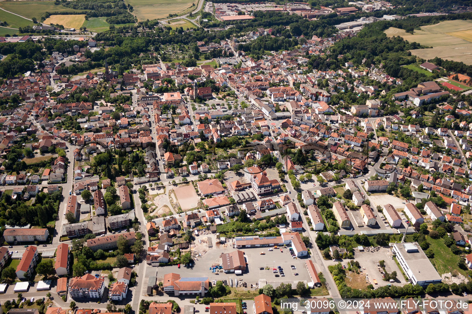 Eisenberg dans le département Rhénanie-Palatinat, Allemagne hors des airs