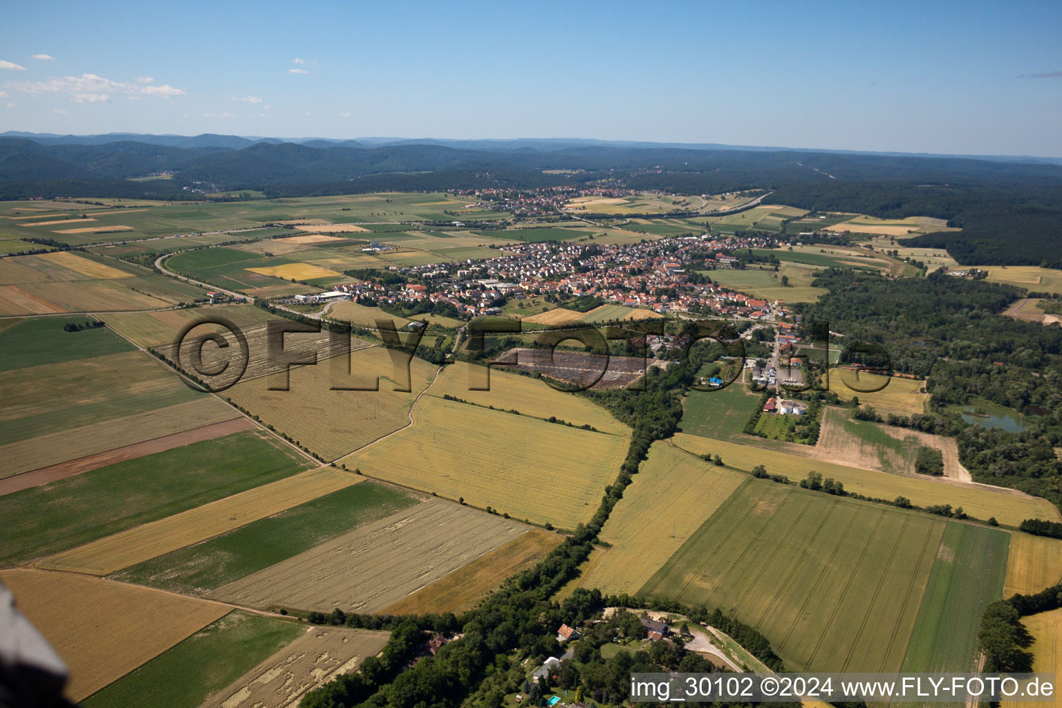 Photographie aérienne de Tiefenthal dans le département Rhénanie-Palatinat, Allemagne