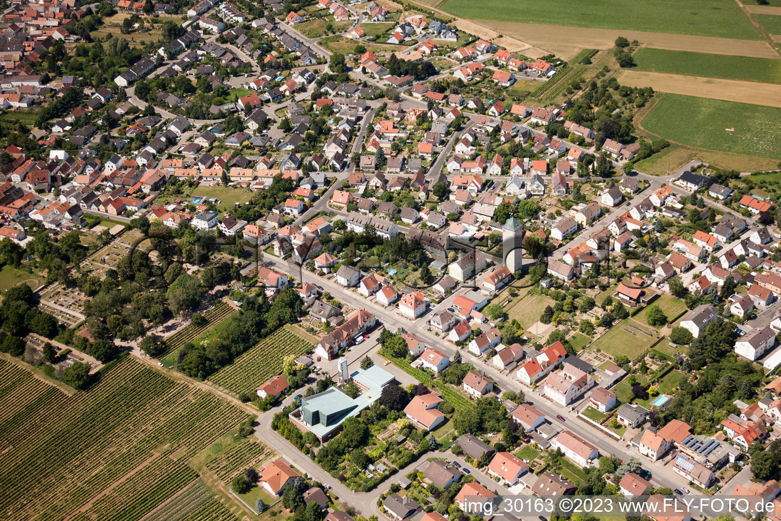 Quartier Lachen in Neustadt an der Weinstraße dans le département Rhénanie-Palatinat, Allemagne vue du ciel