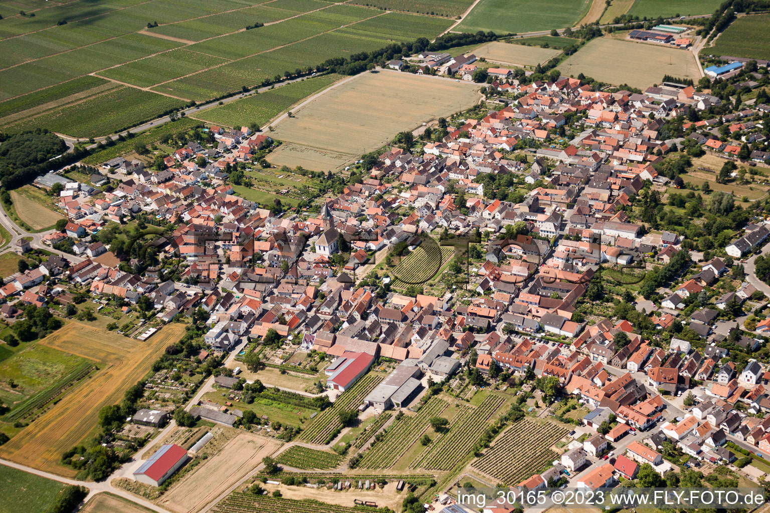 Enregistrement par drone de Quartier Lachen in Neustadt an der Weinstraße dans le département Rhénanie-Palatinat, Allemagne